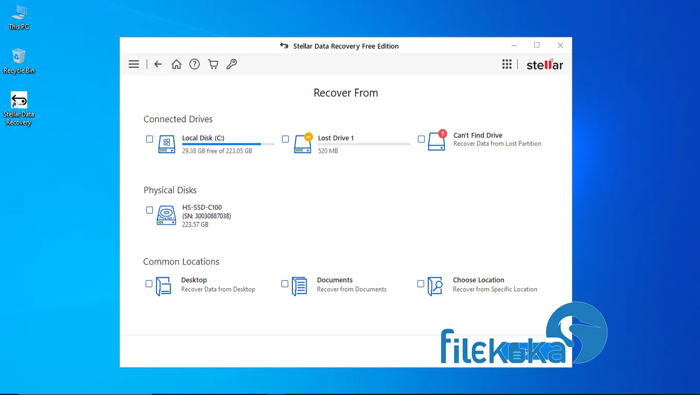 Stellar Data Recovery